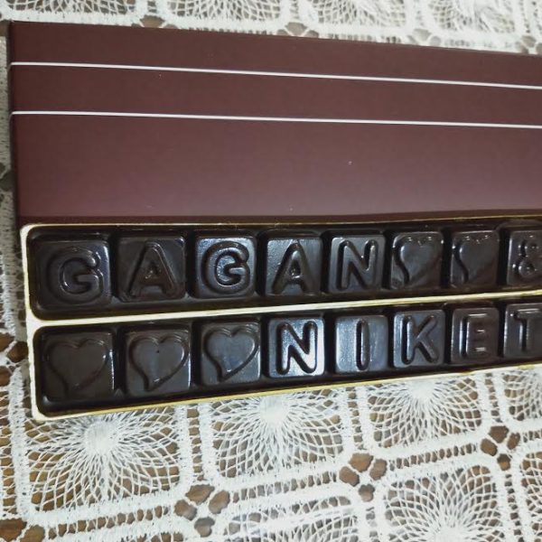 Double liner chocolate message